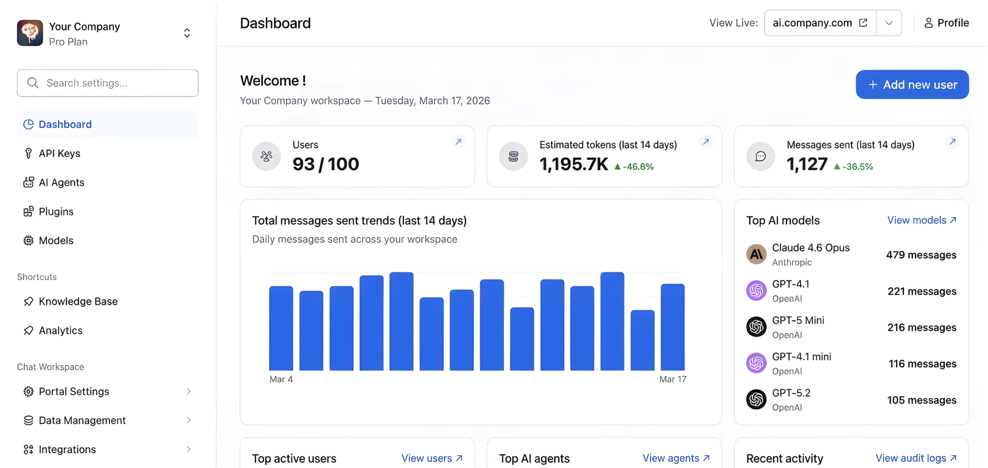 The comprehensive AI chat solution for teams